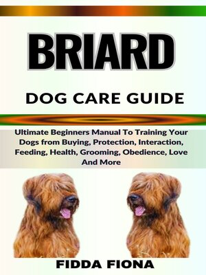 cover image of BRIARD DOG CARE GUIDE